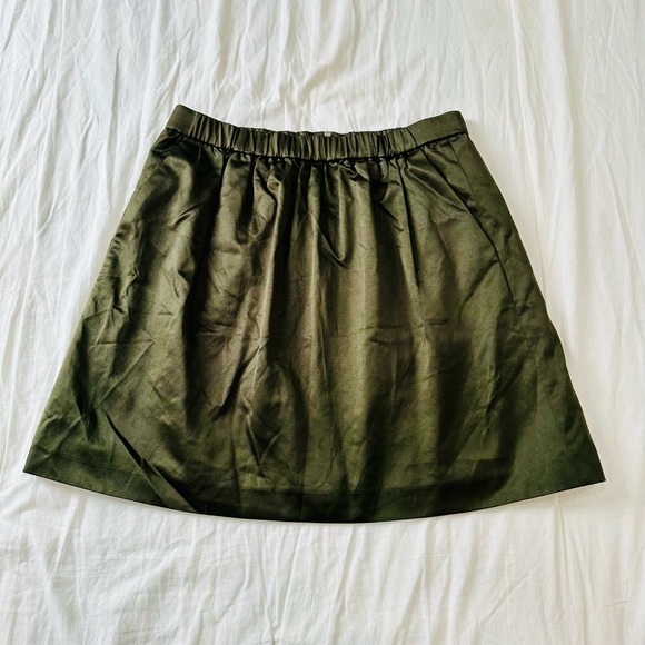 Olive Green Women's Skirt - Picture 4 of 15